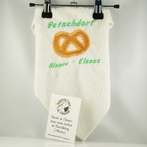 Baumwolle Handtuch 30x30 mit Bretzel